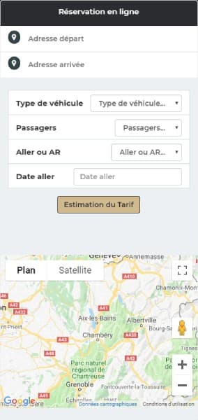 Réservation en ligne de votre chauffeur VTC sur Chambéry